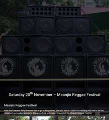 I go to the Meanjin Reggae Festival.