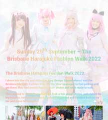 I photograph the Brisbane Harajuku Fashion Walk.