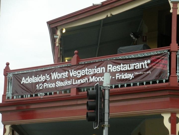 The worst vegetarian restaurants.