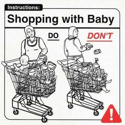 Baby Instructions: Shopping with Baby