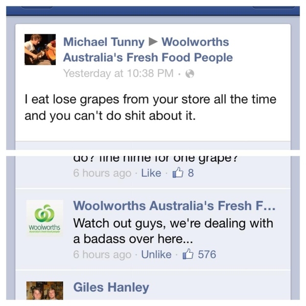 Your favourite grocery stores getting sassy.