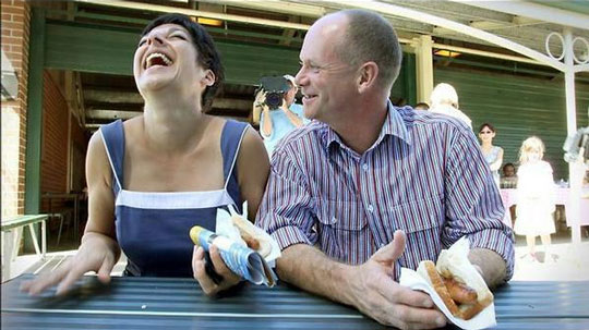 [Campbell Newman laughing] …and then I said to the public service… you can trust me…