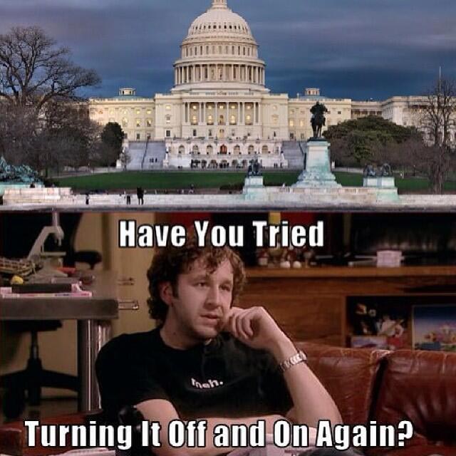 Congress: have you tried turning it off and on again?