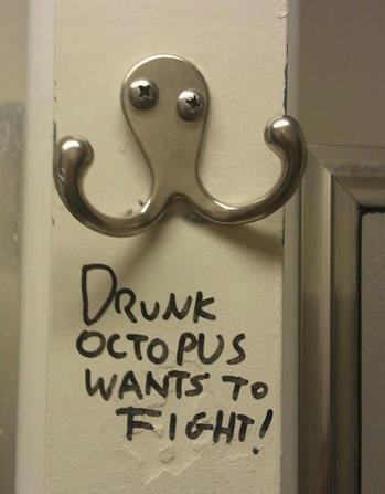 Drunk Octopus Wants to Fight