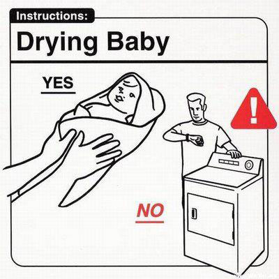 Baby Instructions: Drying Baby