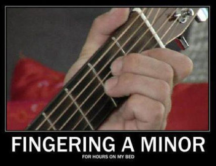 Fingering A Minor for hours on my bed