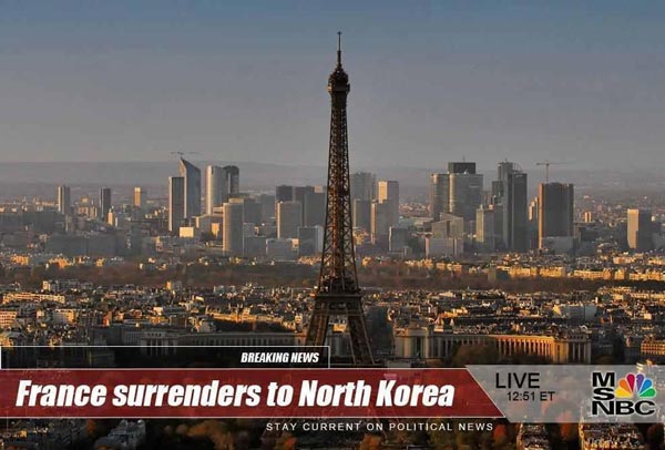 France surrenders to North Korea