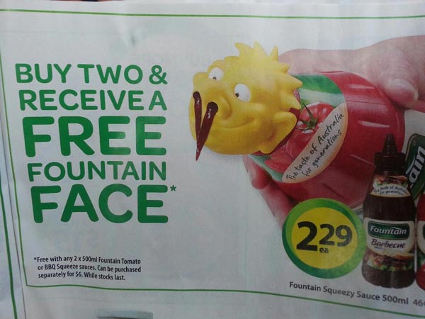 Buy two & receive a Free Fountain Face!