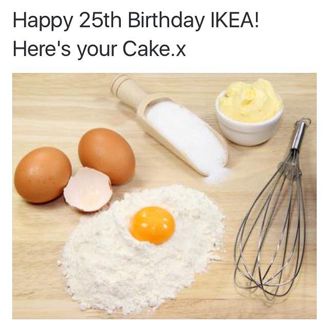Happy 25th Birthday IKEA! Here’s your cake