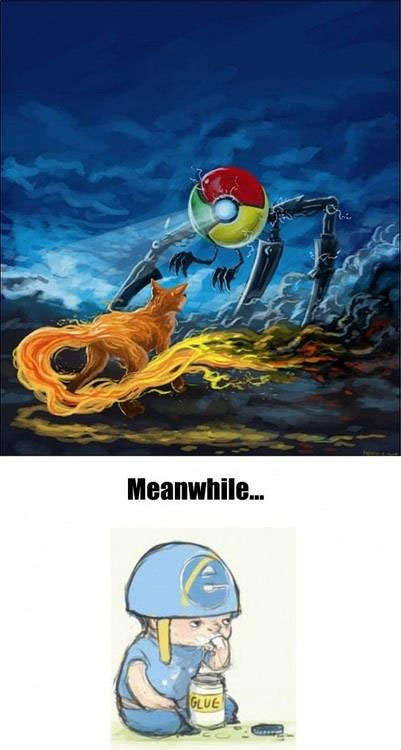 Browser Wars: Chrome versus Firefox… and Internet Explorer…