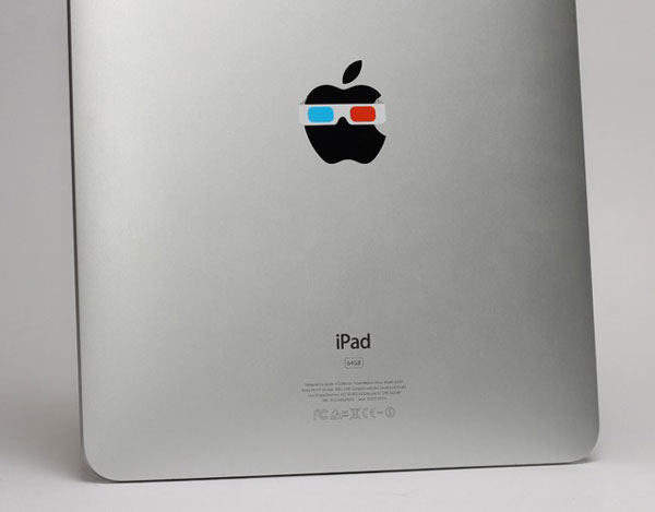 iPad 3D Glasses sticker