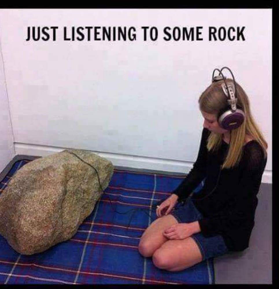 Just listening to some rock
