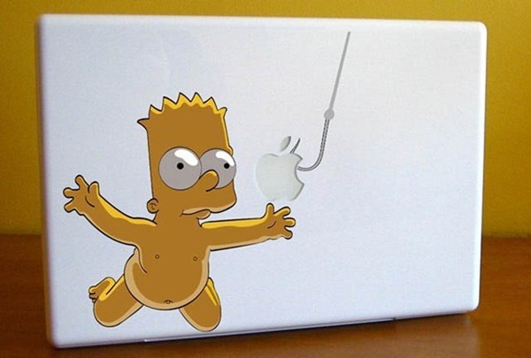 Bart Simpson/Nirvana Nevermind MacBook Sticker