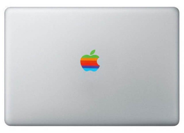 Retro Apple Macintosh Logo MacBook Sticker