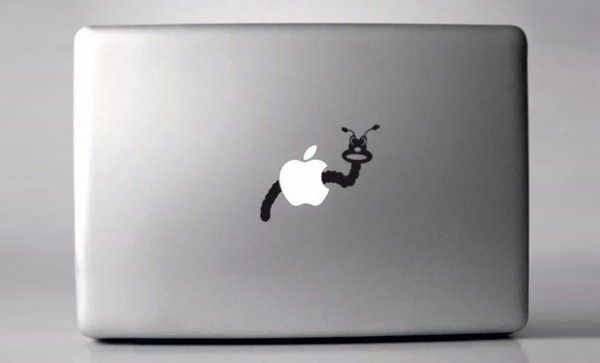 Wormy MacBook Sticker