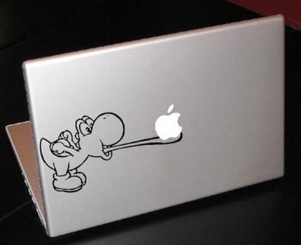Mario/Yoshi MacBook Sticker
