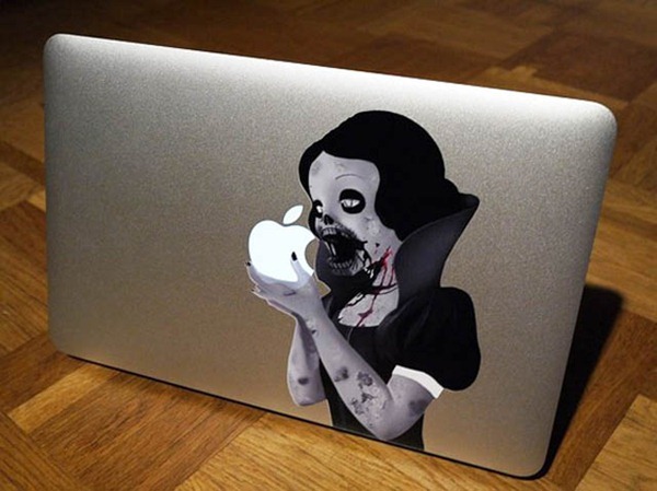 Zombie Snow White MacBook Sticker