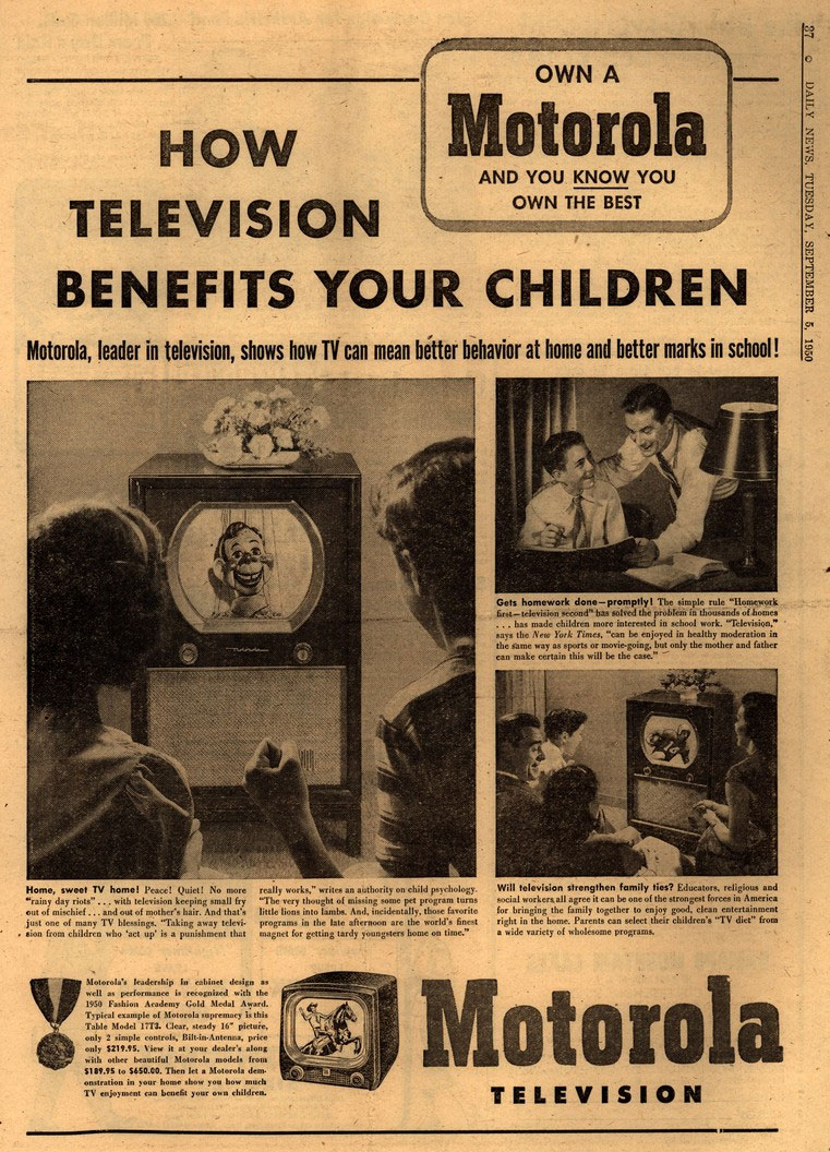 [Motorola] How television benefits your children