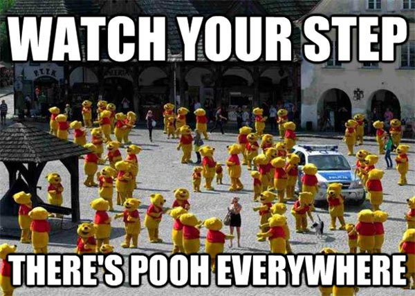 Watch your step, there’s pooh everywhere!
