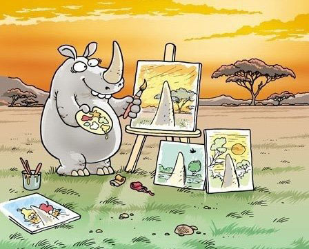 Rhino Painting