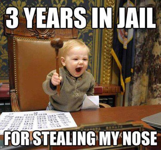 3 years in jail for stealing my nose
