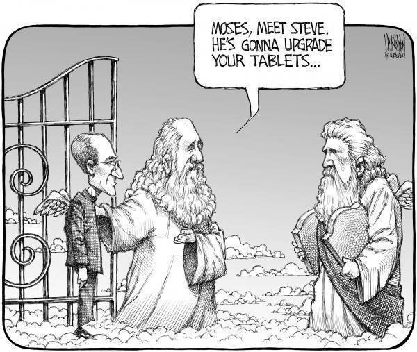 Moses, meet Steve. He’s gonna upgrade your tablets…