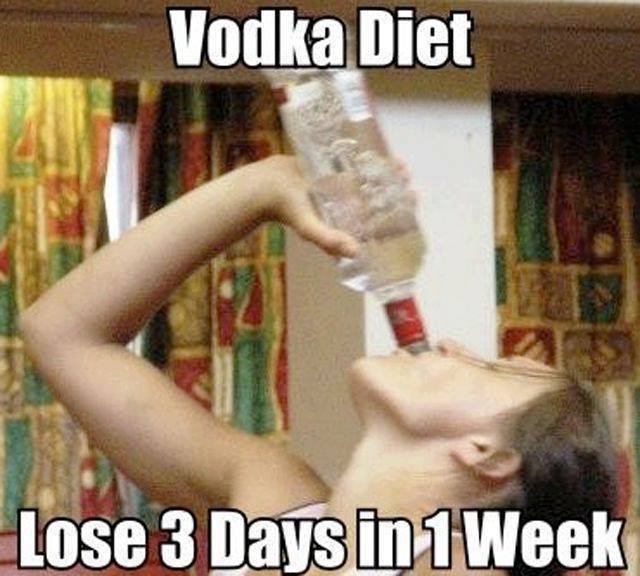 Vodka Diet: Lose 3 Days in 1 Week