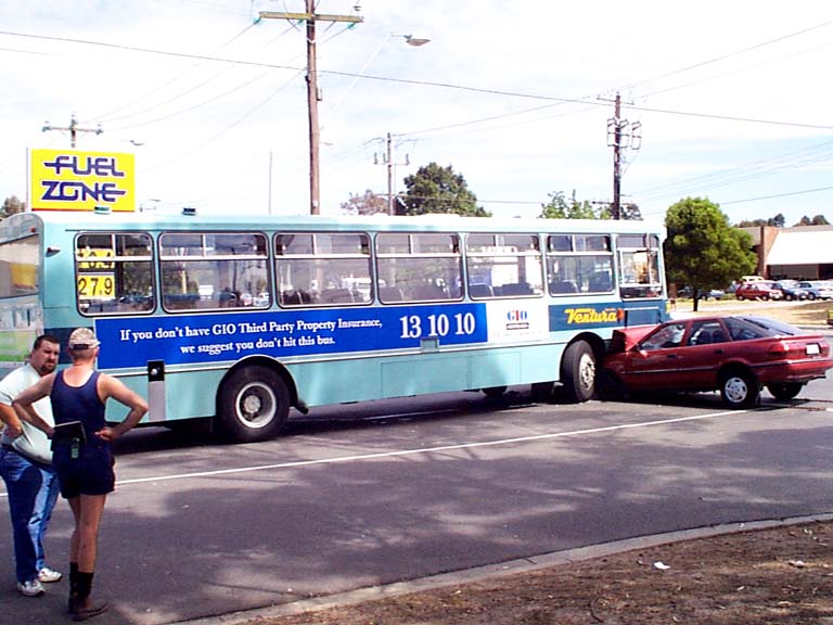 If you don’t have GIO Third Party Property Insurance, we suggest you don’t hit this bus.