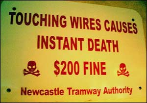 Touching wires causes instant death