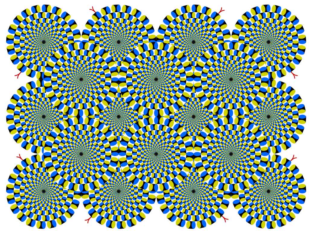 Unusual round illusion
