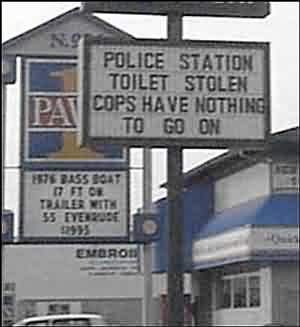 Toilet Stolen