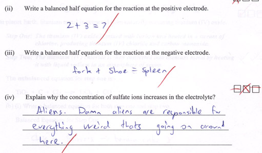 Question about balanced half equation