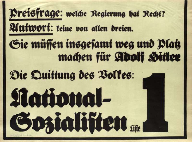 1932 Nazi Election Poster (7)