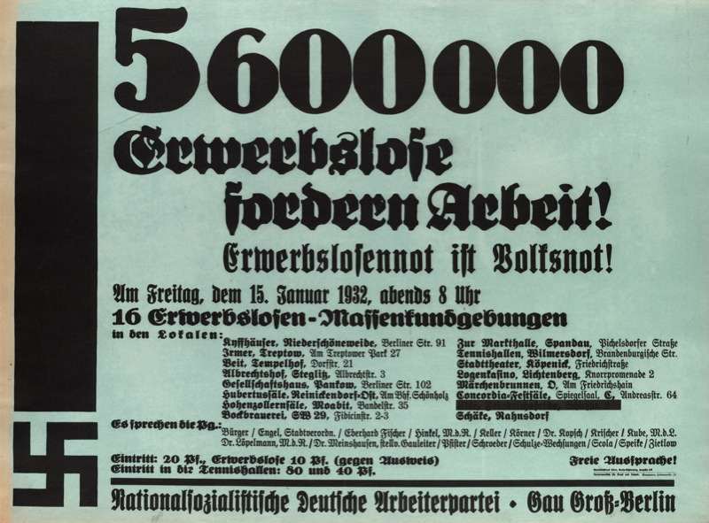 1932 Nazi Election Poster