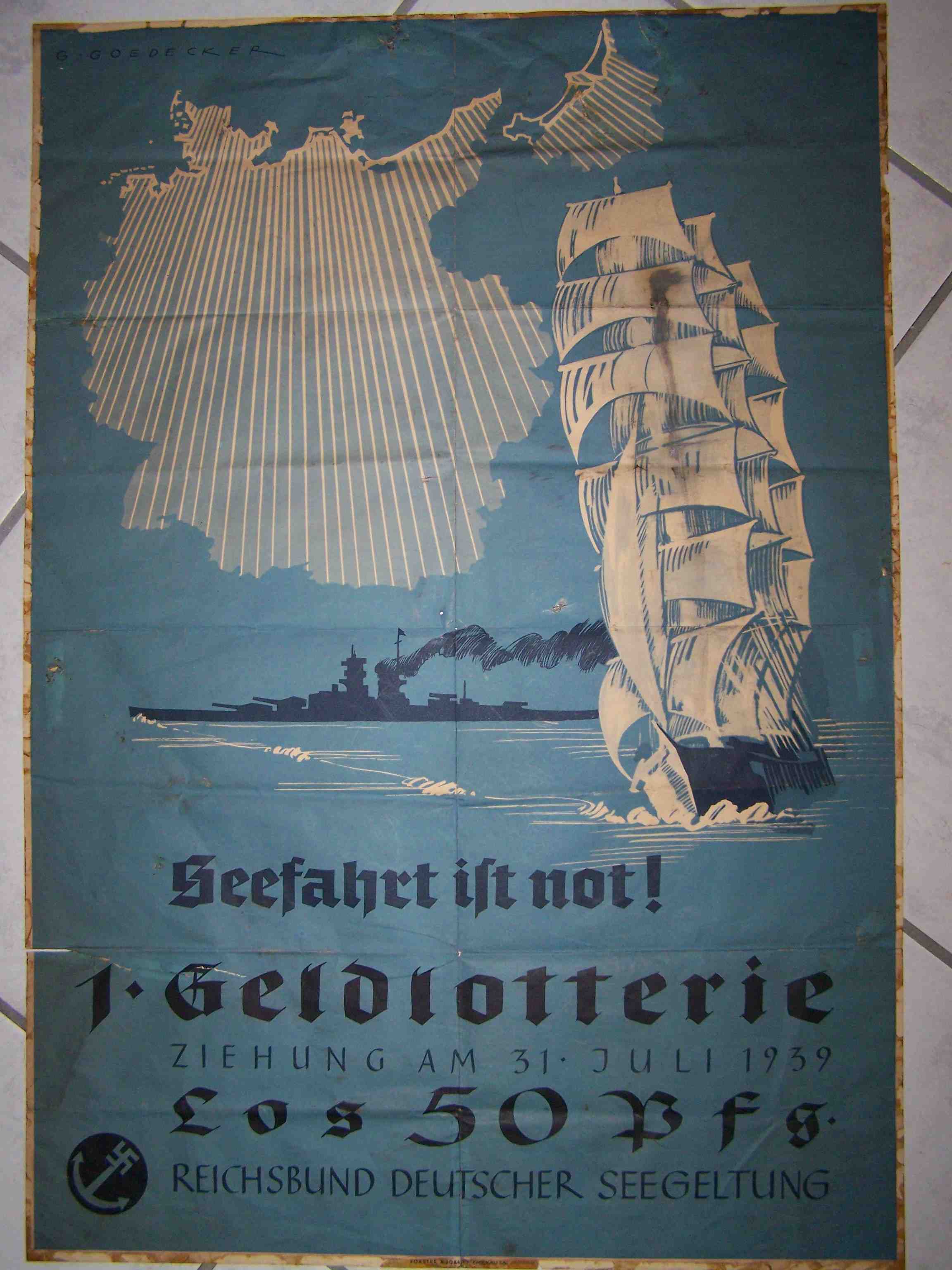 1937 Nazi Seafaring Poster