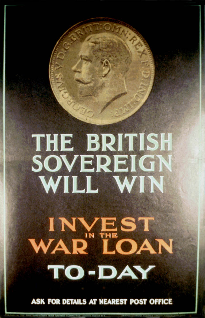 A British sovereign is featured above the text