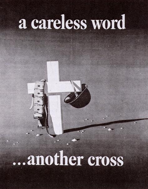 A careless word… another cross
