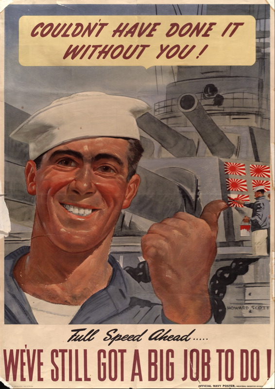 Couldn’t have done it without you! Full speed ahead… we’ve still got a big job to do! (Navy Poster)