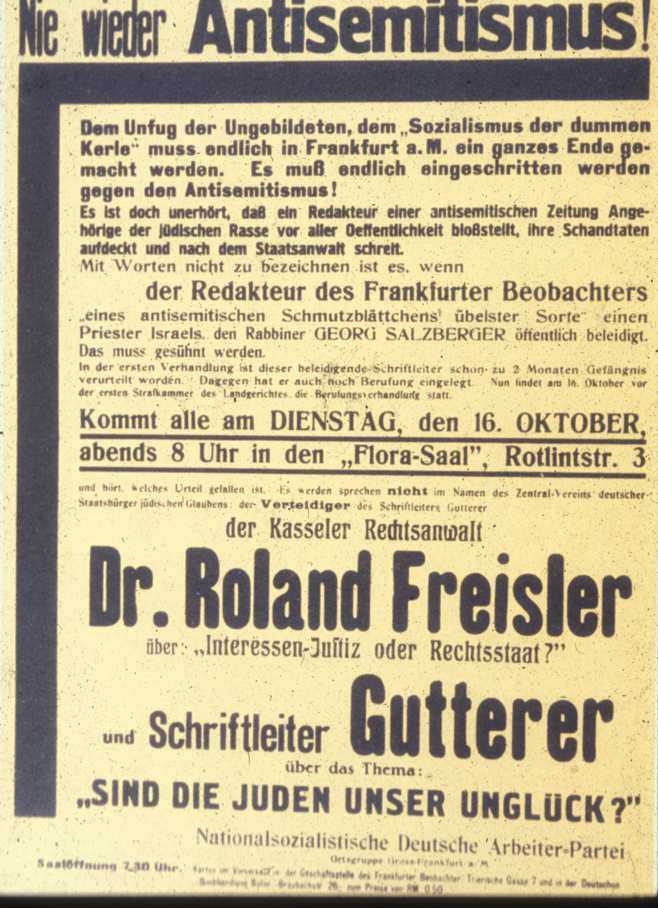 Freisler Meeting Poster