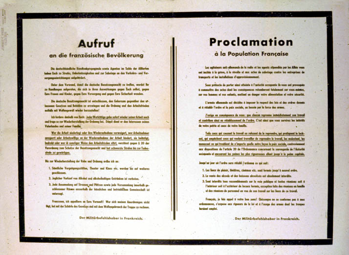 German text adjacent to its French translation