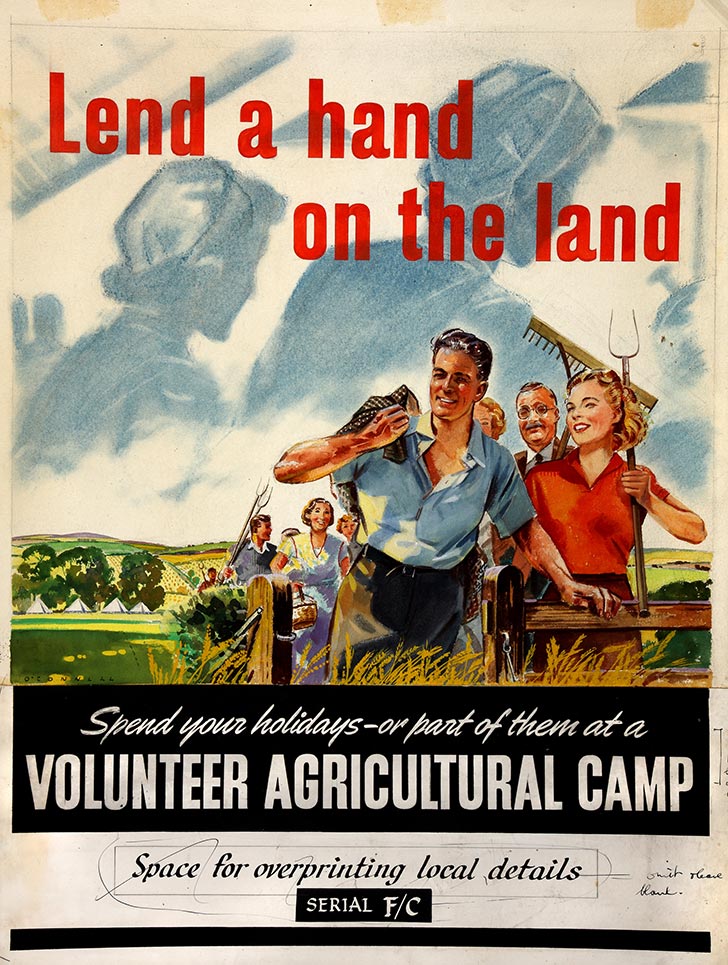 INF3 103 Food Production Lend a hand on the land Artist O'Connell