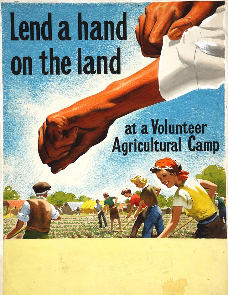 INF3 105 Food Production Lend a hand on the land at a Volunteer Agricultural Camp Artist Nunney