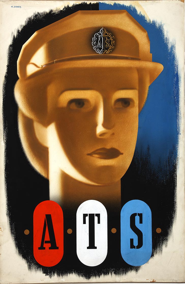 INF3 113 Forces Recruitment ATS (girl's head) Artist Abram Games