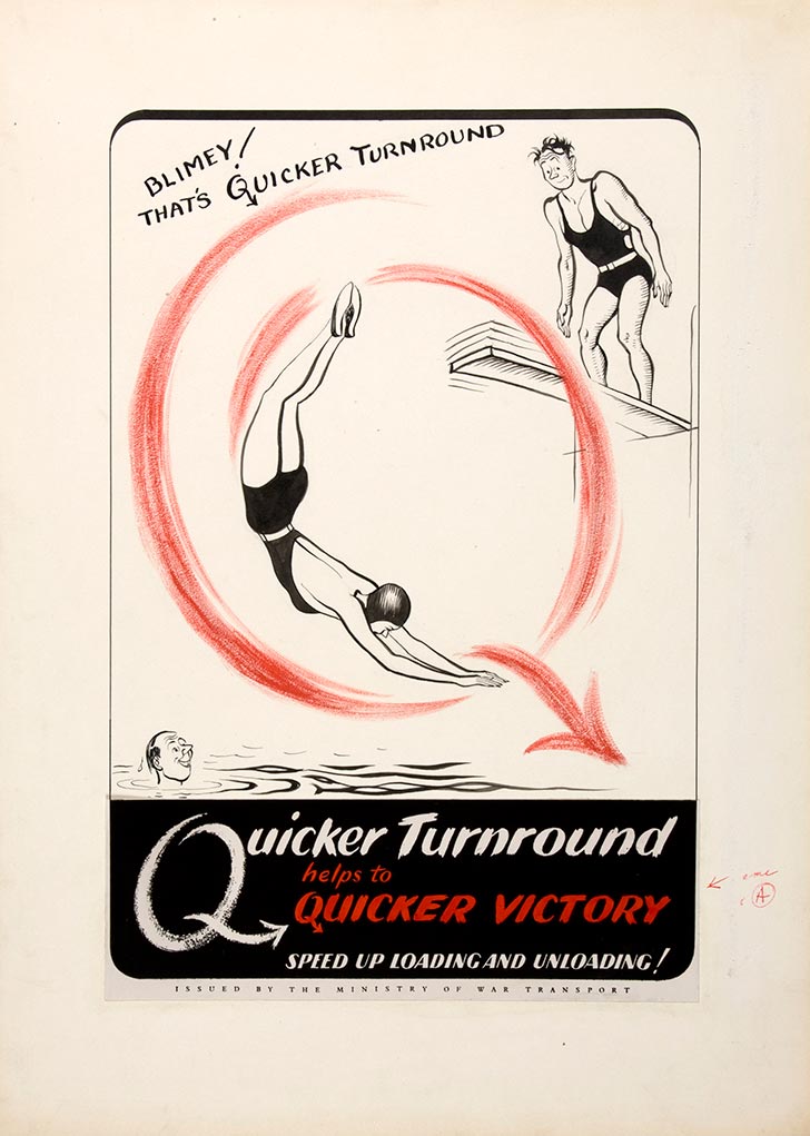 INF3 153 Quicker turnround helps to quicker victory (Swimming theme)