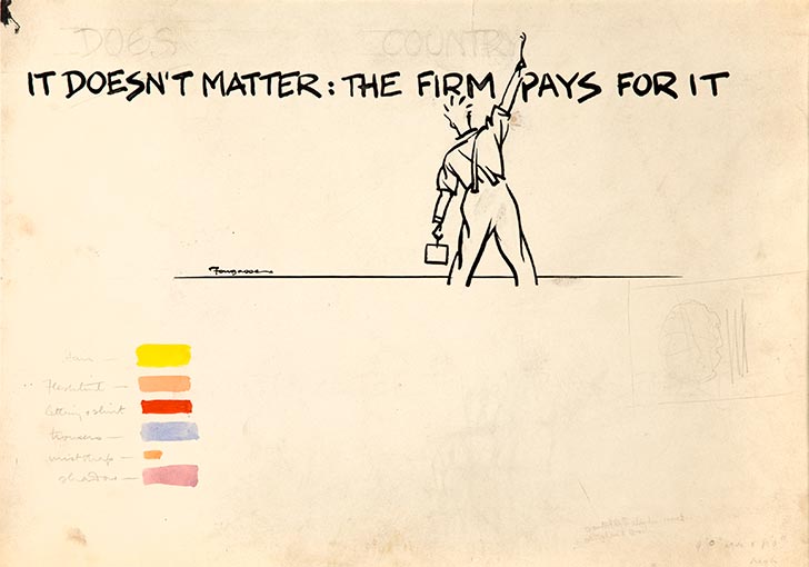 INF3 187 Fuel Economy It doesn't matter the firm pays for it Artist Fougasse