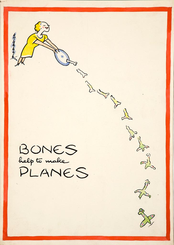 INF3 201 Salvage Bones help to make planes Artist Fougasse
