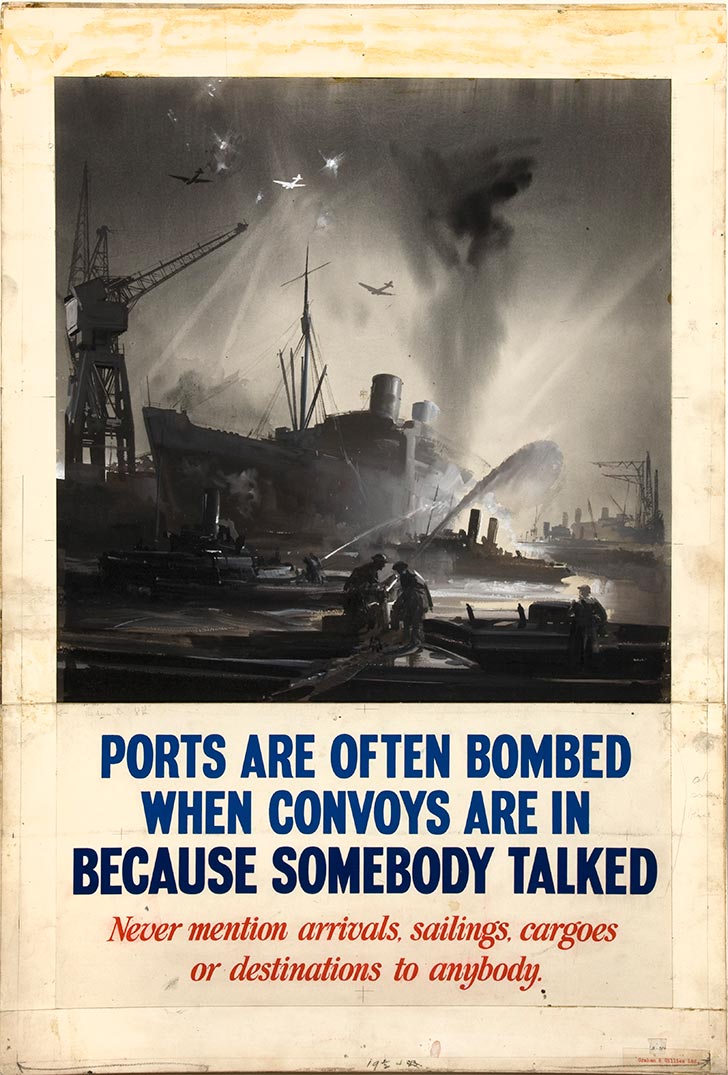 INF3 268 Anti rumour and careless talk Ports are often bombed when convoys are in