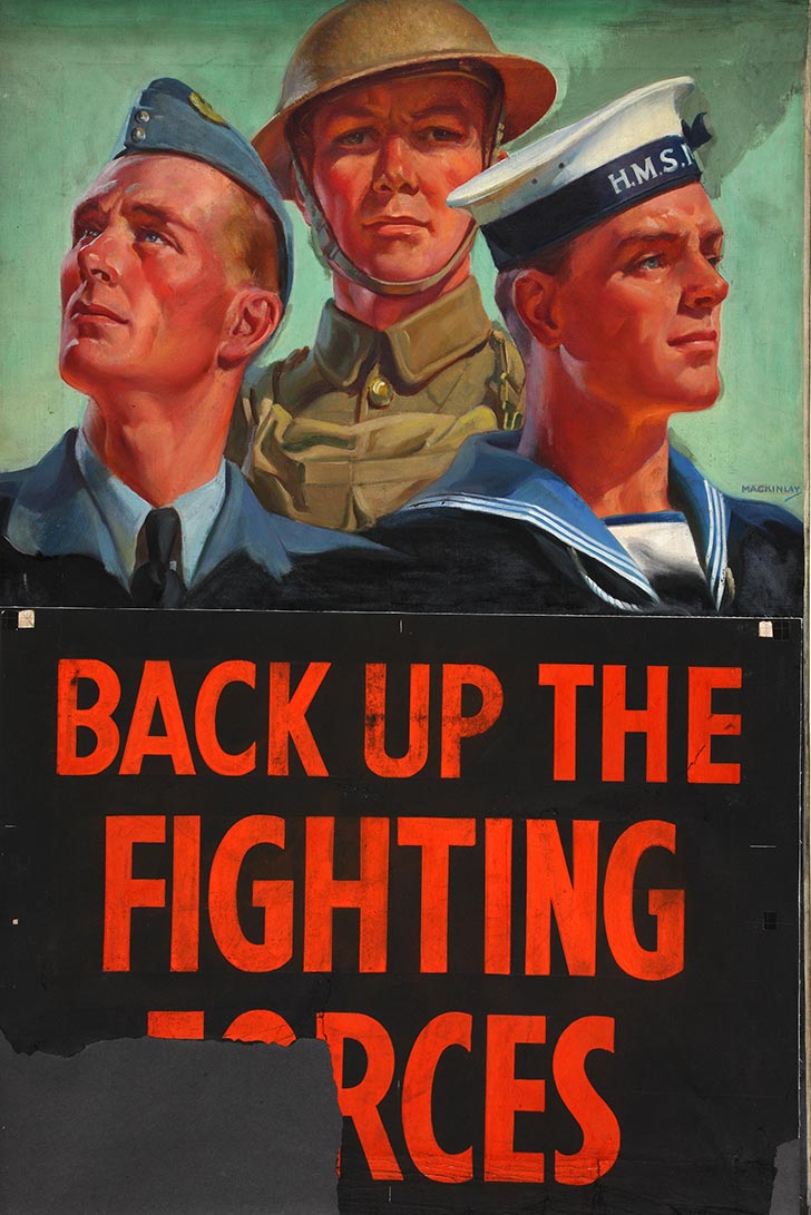 INF3 35 Back up the fighting forces Artist Mackinlay