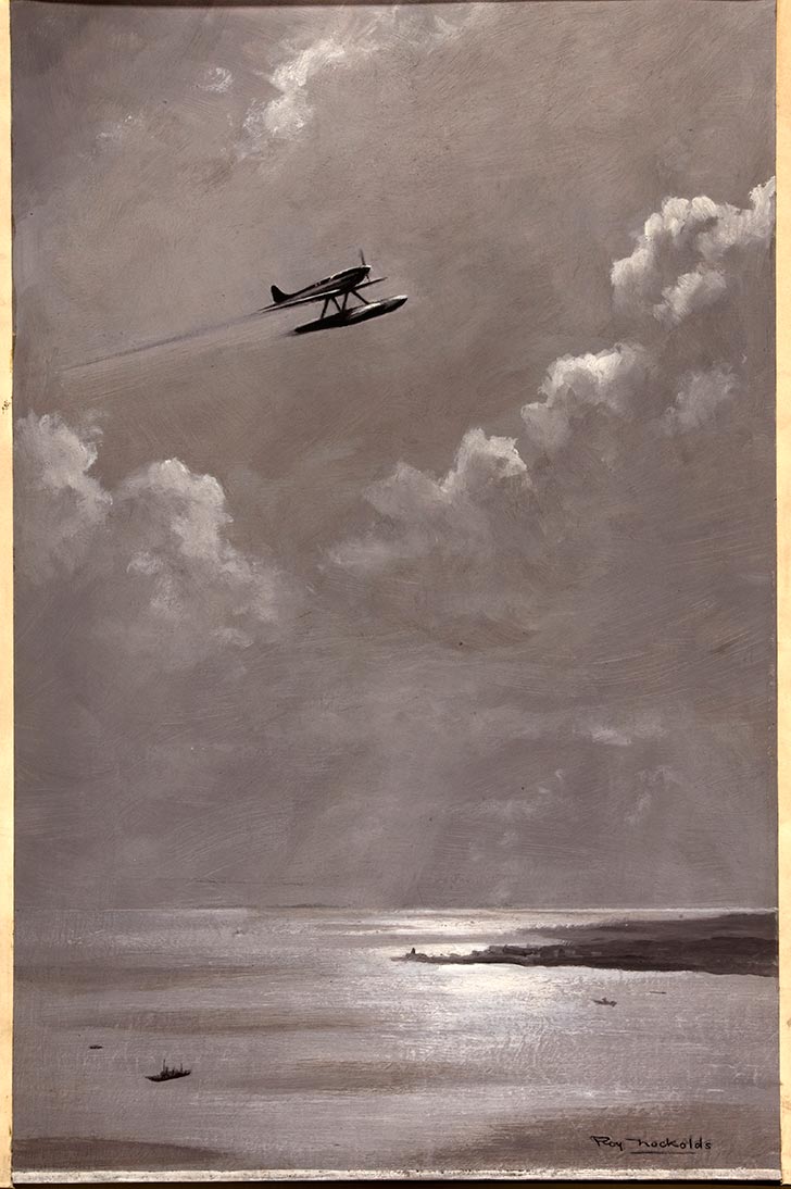 INF3 40 Seascape, Schneider Trophy aircraft Artist Roy Nockolds 1939 1946