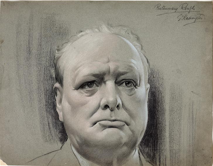 INF3 64 Winston Churchill Artist G Harington
